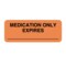 Nevs Label, Medication Only Expires 7/16" x 2" Flr Chart w/Black P-5581 - alternate 1